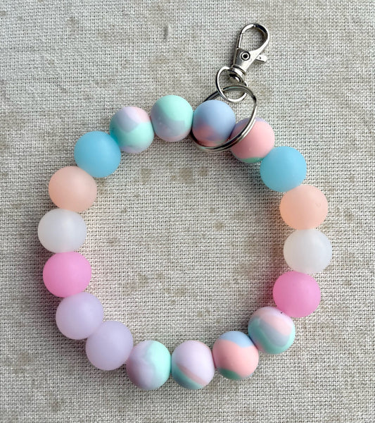 Silicone Wristlet Keychain